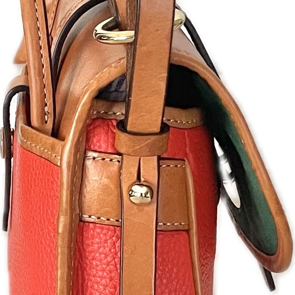 Dooney & Bourke Vintage Western Collection AWL Saddle Leather Crossbody Bag - Picture 8 of 14
